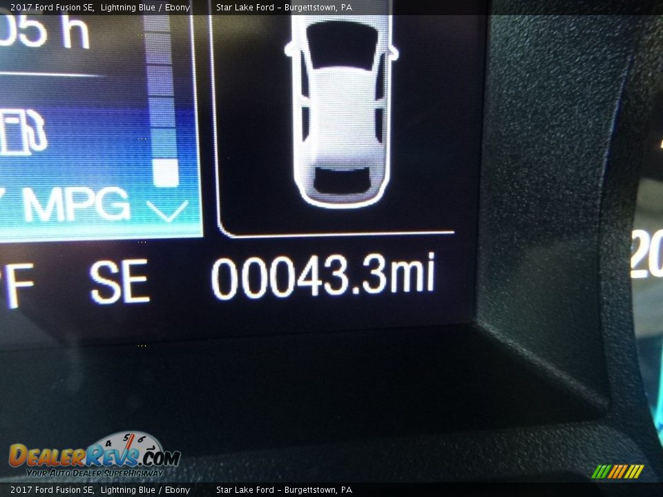 2017 Ford Fusion SE Lightning Blue / Ebony Photo #20