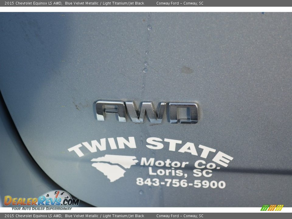 2015 Chevrolet Equinox LS AWD Blue Velvet Metallic / Light Titanium/Jet Black Photo #5