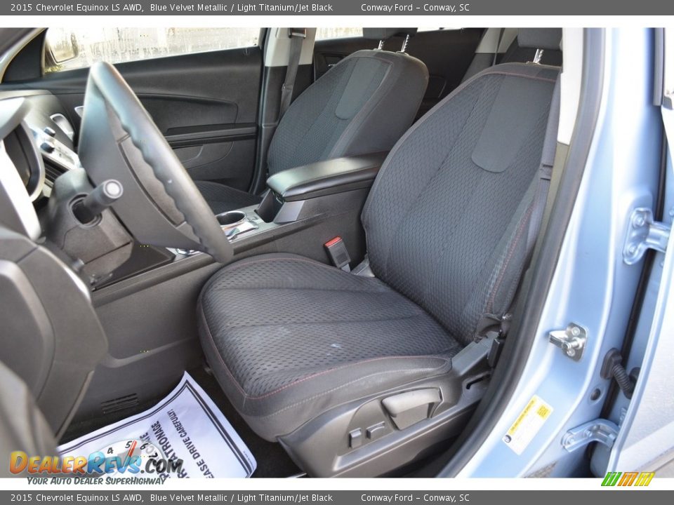 2015 Chevrolet Equinox LS AWD Blue Velvet Metallic / Light Titanium/Jet Black Photo #14