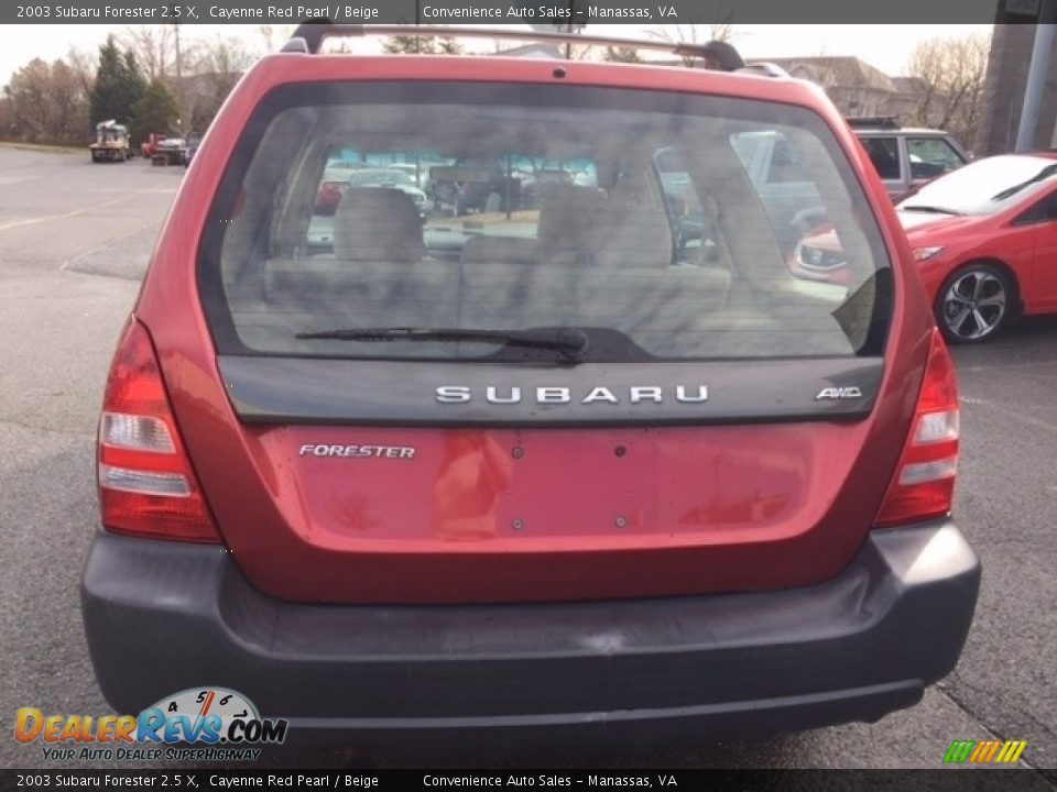2003 Subaru Forester 2.5 X Cayenne Red Pearl / Beige Photo #13