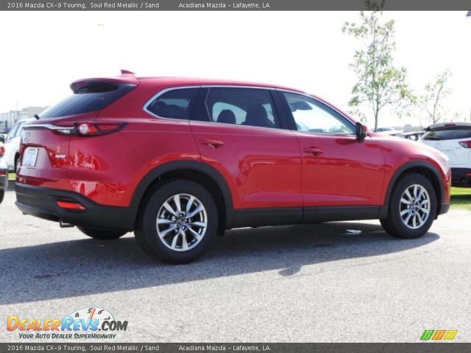 2016 Mazda CX-9 Touring Soul Red Metallic / Sand Photo #3