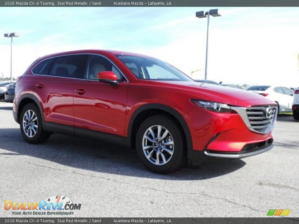 2016 Mazda CX-9 Touring Soul Red Metallic / Sand Photo #4