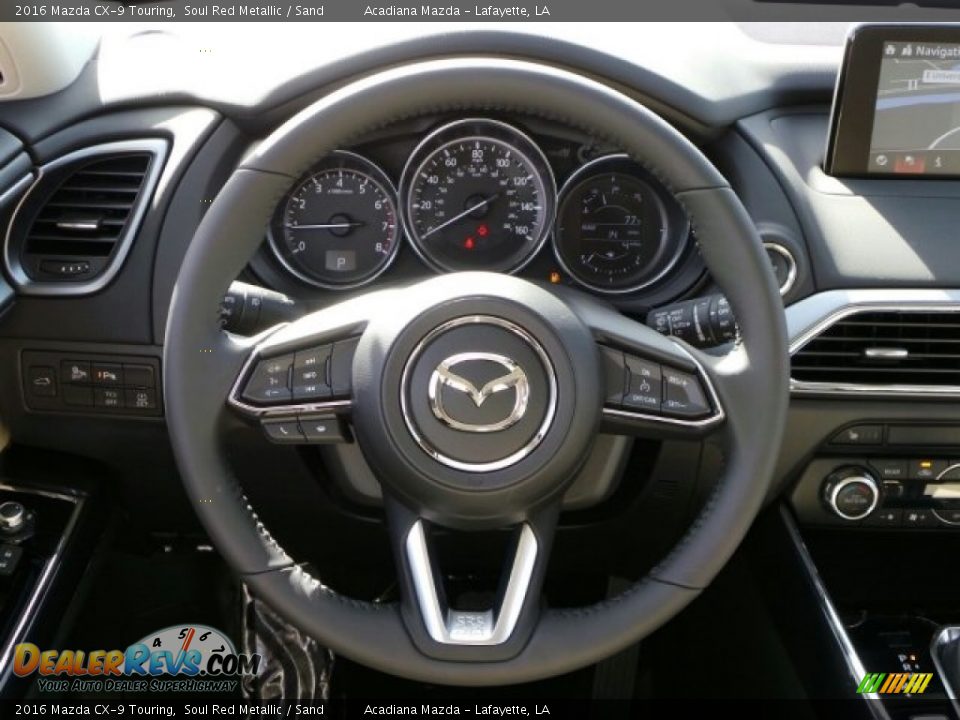 2016 Mazda CX-9 Touring Soul Red Metallic / Sand Photo #6