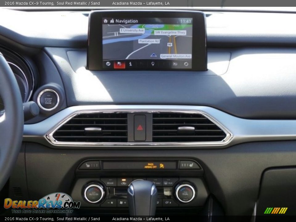 2016 Mazda CX-9 Touring Soul Red Metallic / Sand Photo #7