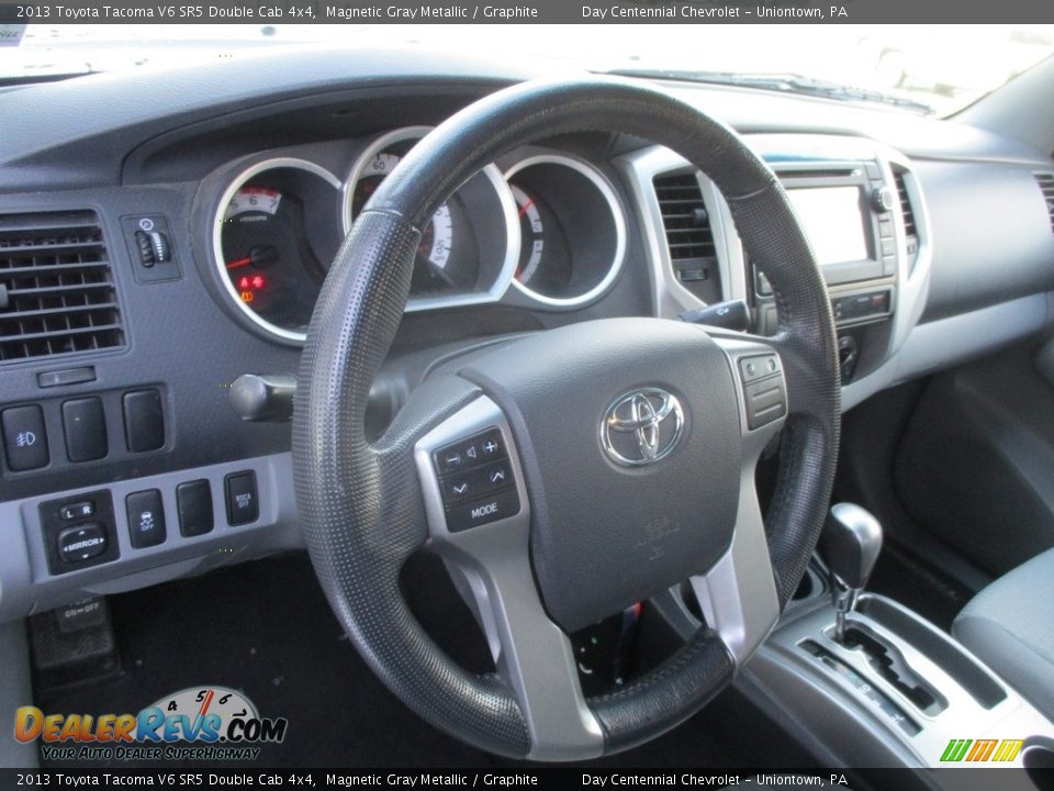 2013 Toyota Tacoma V6 SR5 Double Cab 4x4 Magnetic Gray Metallic / Graphite Photo #24