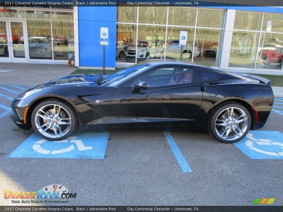 2017 Chevrolet Corvette Stingray Coupe Black / Adrenaline Red Photo #2