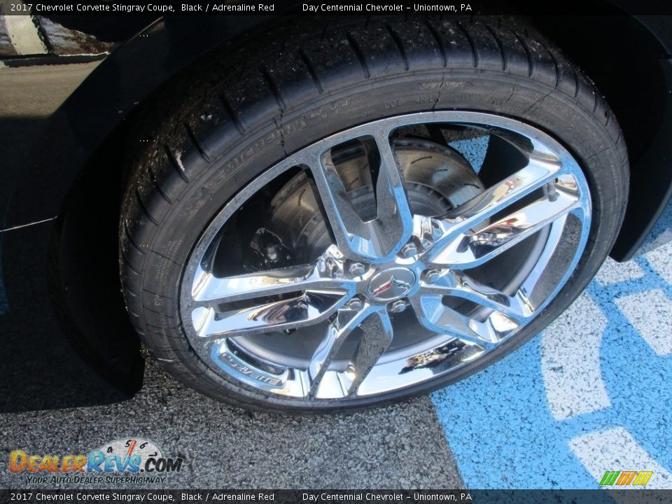 2017 Chevrolet Corvette Stingray Coupe Black / Adrenaline Red Photo #3