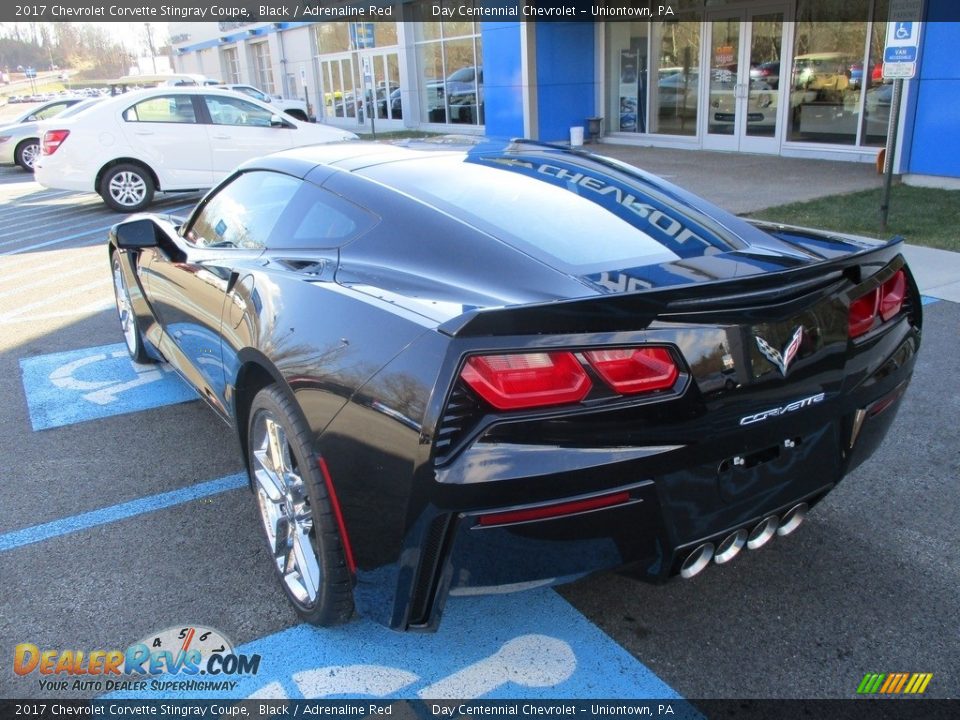 2017 Chevrolet Corvette Stingray Coupe Black / Adrenaline Red Photo #4