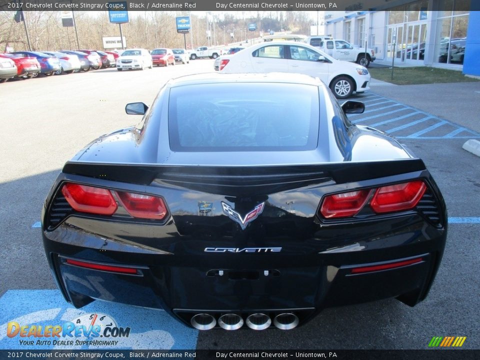 2017 Chevrolet Corvette Stingray Coupe Black / Adrenaline Red Photo #5