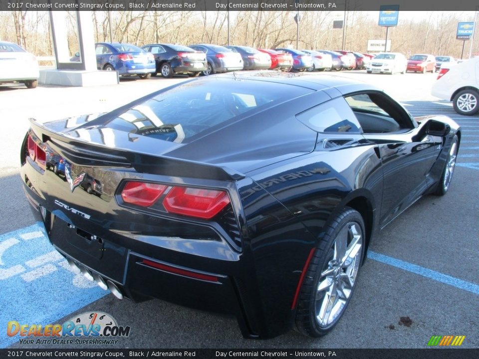 2017 Chevrolet Corvette Stingray Coupe Black / Adrenaline Red Photo #6
