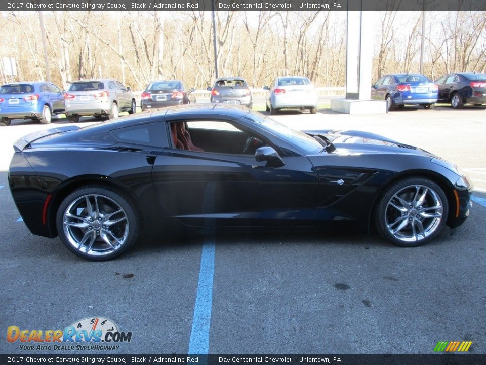 2017 Chevrolet Corvette Stingray Coupe Black / Adrenaline Red Photo #7