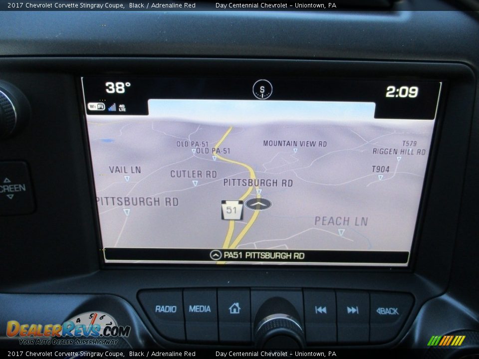 2017 Chevrolet Corvette Stingray Coupe Black / Adrenaline Red Photo #16