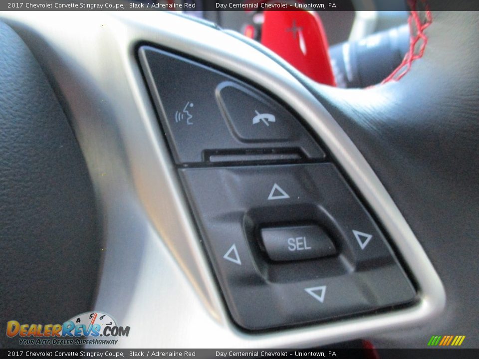 2017 Chevrolet Corvette Stingray Coupe Black / Adrenaline Red Photo #18