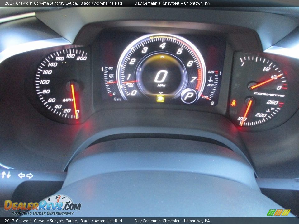 2017 Chevrolet Corvette Stingray Coupe Black / Adrenaline Red Photo #20