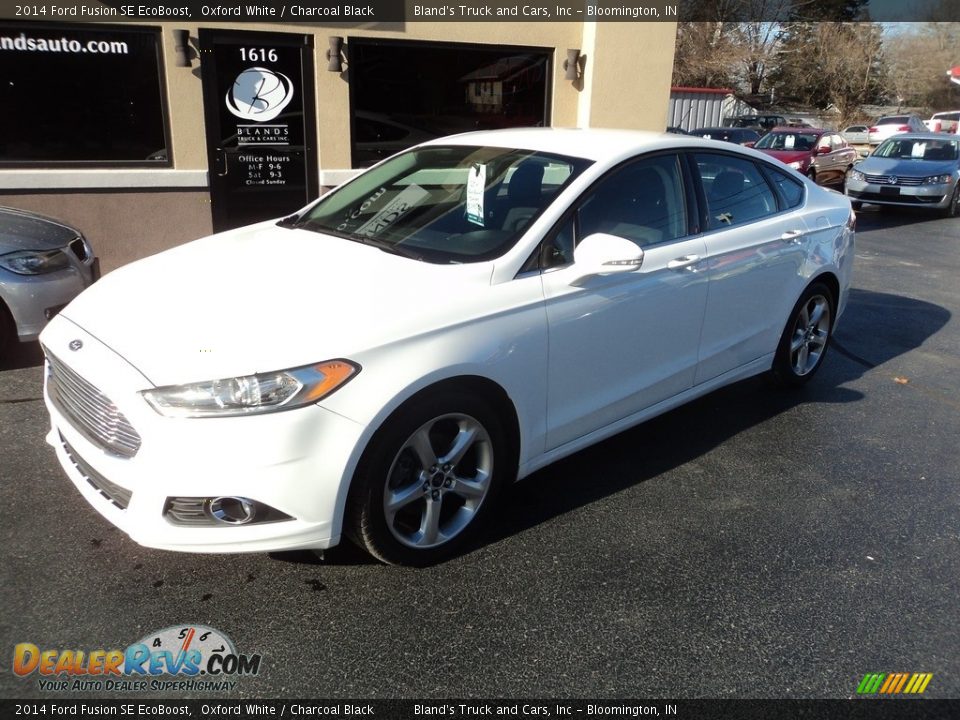 2014 Ford Fusion SE EcoBoost Oxford White / Charcoal Black Photo #2