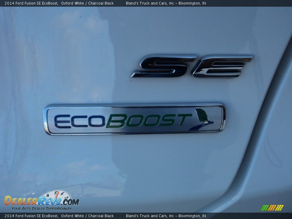 2014 Ford Fusion SE EcoBoost Oxford White / Charcoal Black Photo #23