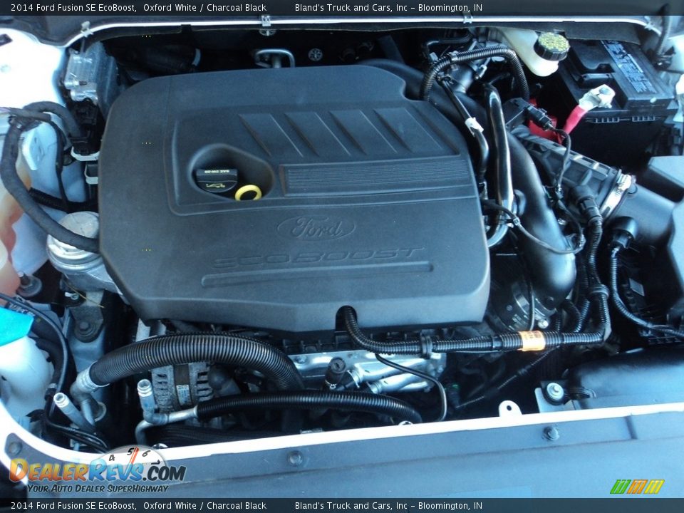 2014 Ford Fusion SE EcoBoost Oxford White / Charcoal Black Photo #27