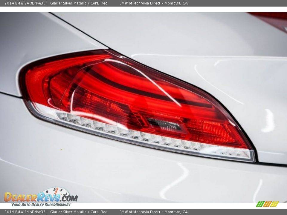 2014 BMW Z4 sDrive35i Glacier Silver Metallic / Coral Red Photo #22