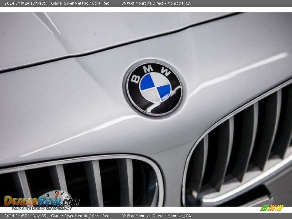 2014 BMW Z4 sDrive35i Glacier Silver Metallic / Coral Red Photo #29