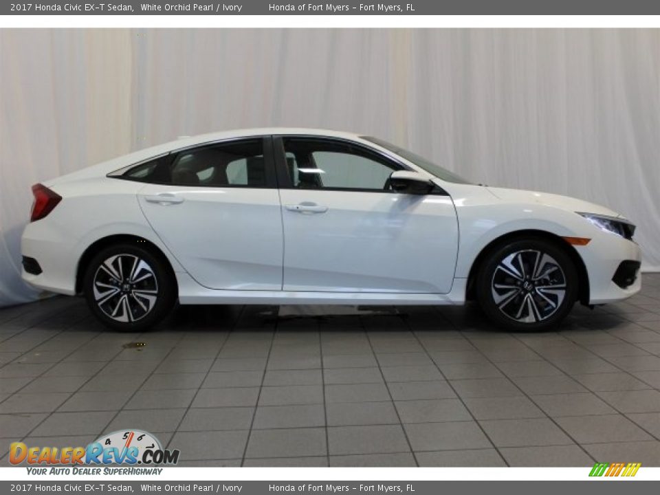 2017 Honda Civic EX-T Sedan White Orchid Pearl / Ivory Photo #3