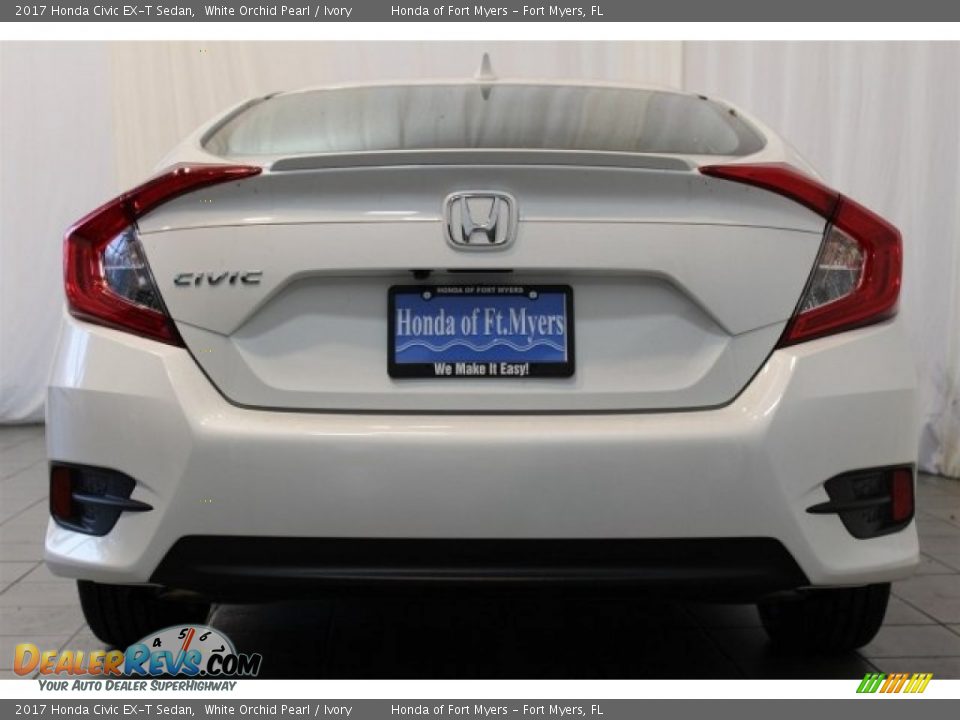 2017 Honda Civic EX-T Sedan White Orchid Pearl / Ivory Photo #6