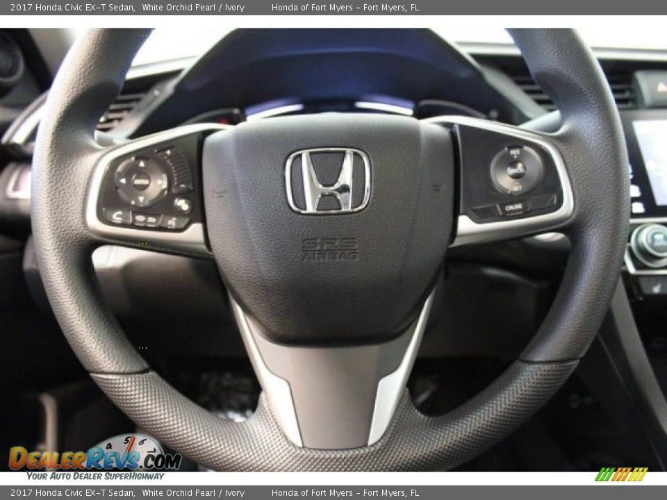 2017 Honda Civic EX-T Sedan White Orchid Pearl / Ivory Photo #11