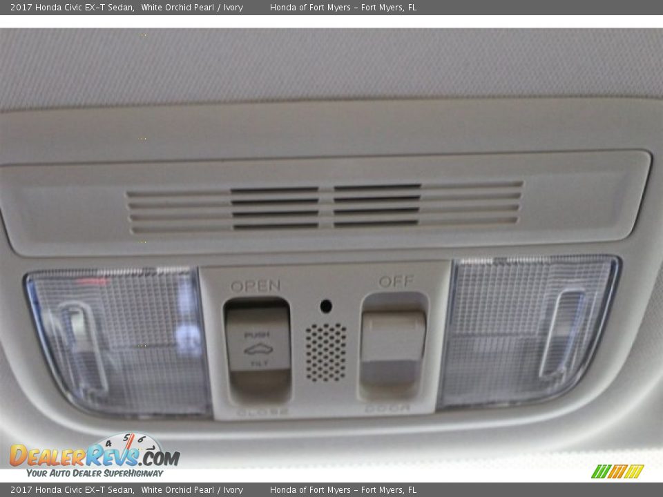 2017 Honda Civic EX-T Sedan White Orchid Pearl / Ivory Photo #19