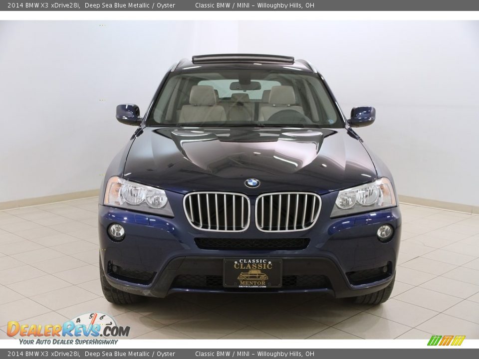 2014 BMW X3 xDrive28i Deep Sea Blue Metallic / Oyster Photo #2