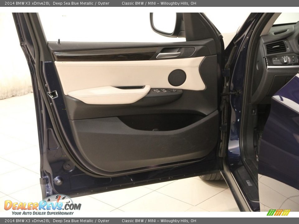 2014 BMW X3 xDrive28i Deep Sea Blue Metallic / Oyster Photo #4
