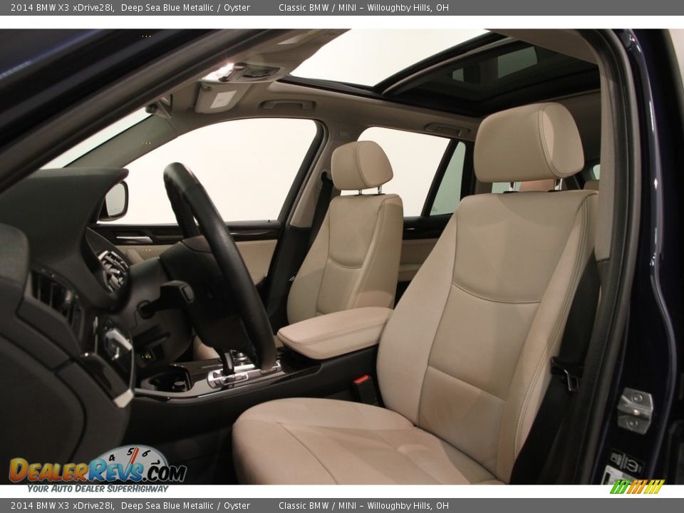 2014 BMW X3 xDrive28i Deep Sea Blue Metallic / Oyster Photo #5