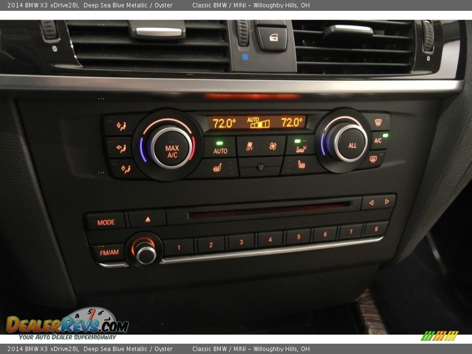 2014 BMW X3 xDrive28i Deep Sea Blue Metallic / Oyster Photo #8