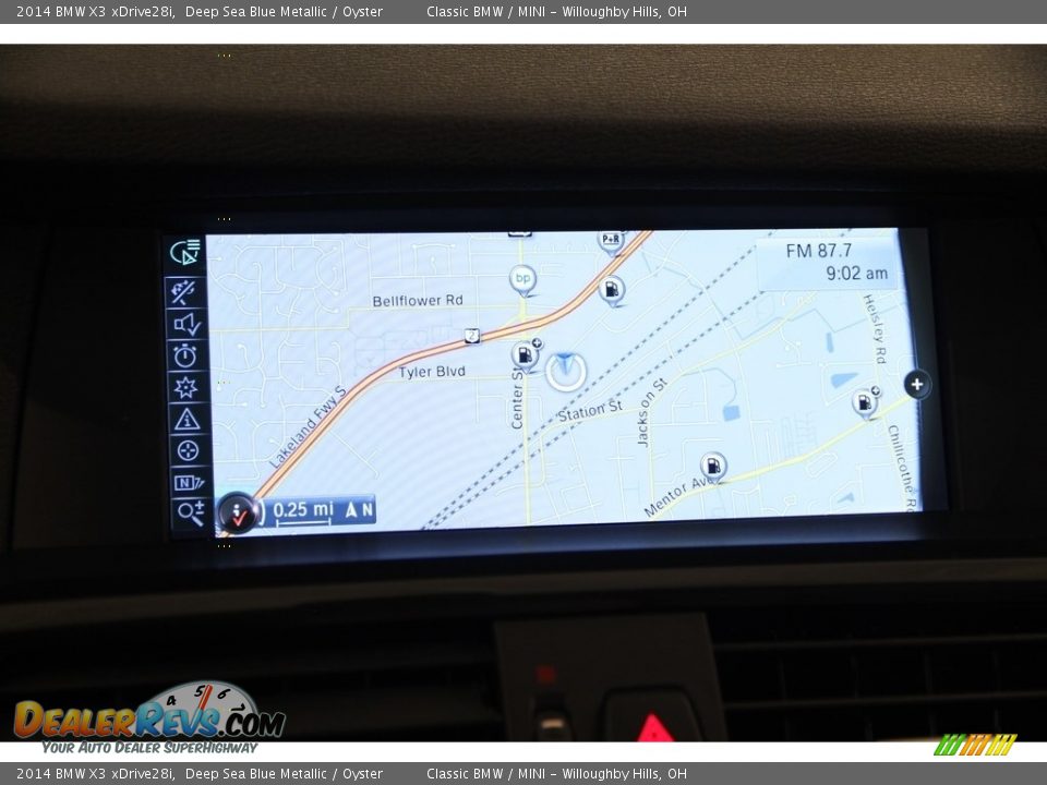 2014 BMW X3 xDrive28i Deep Sea Blue Metallic / Oyster Photo #12