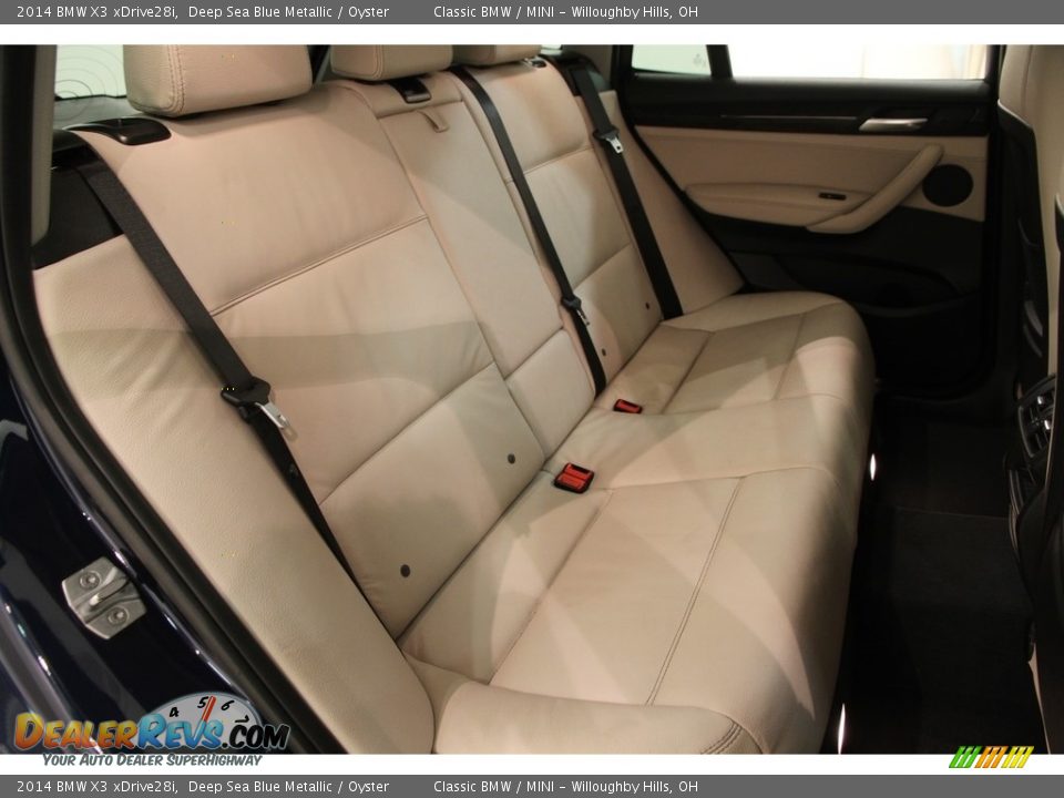 2014 BMW X3 xDrive28i Deep Sea Blue Metallic / Oyster Photo #17