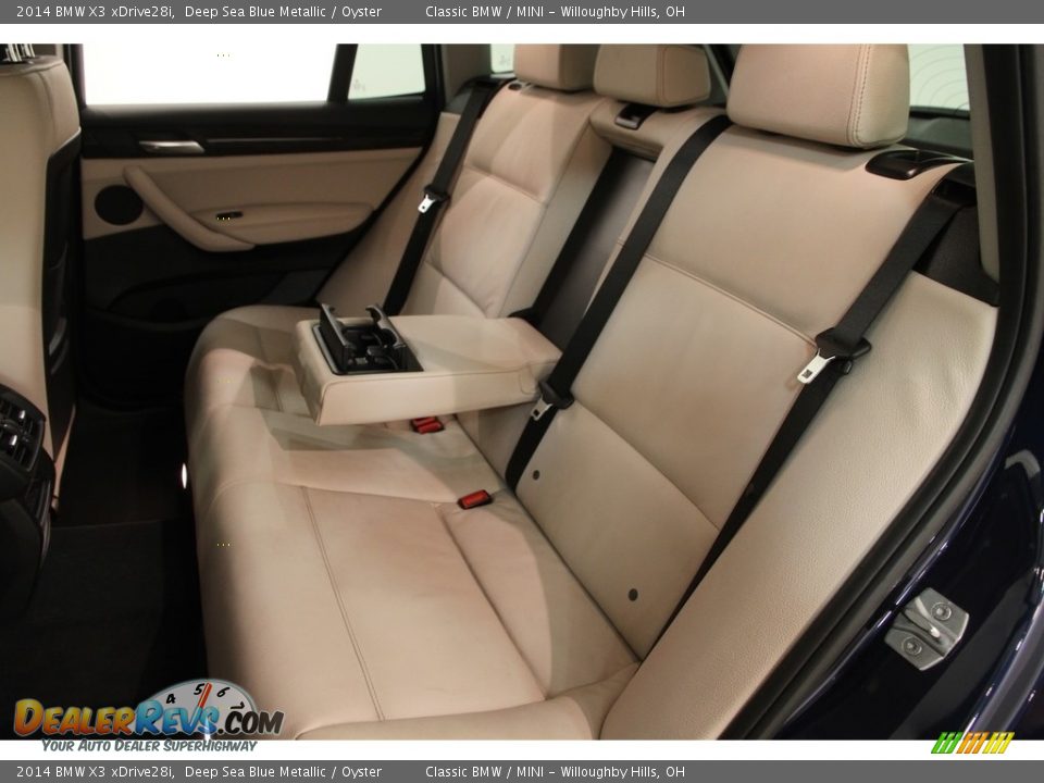 2014 BMW X3 xDrive28i Deep Sea Blue Metallic / Oyster Photo #19