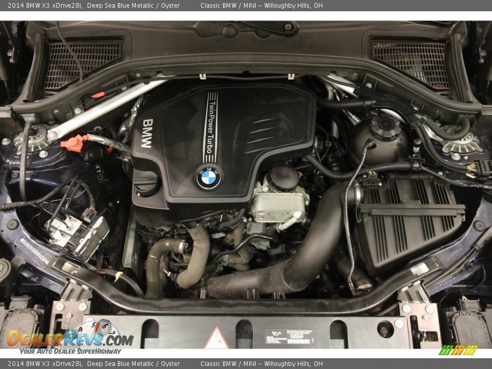 2014 BMW X3 xDrive28i Deep Sea Blue Metallic / Oyster Photo #21