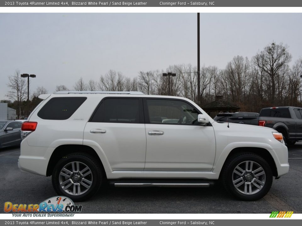 2013 Toyota 4Runner Limited 4x4 Blizzard White Pearl / Sand Beige Leather Photo #2