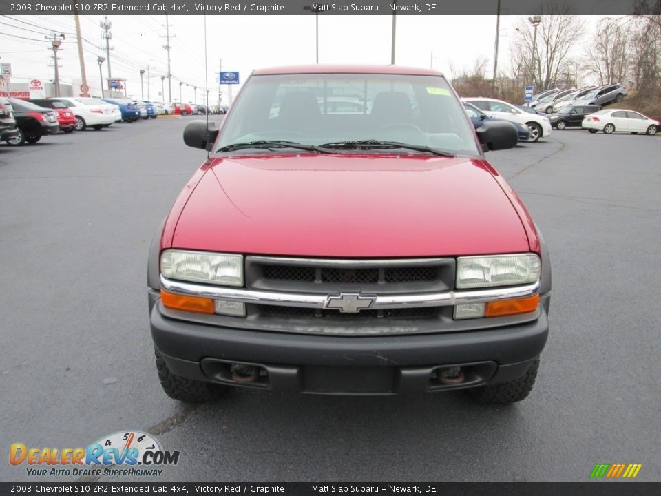 2003 Chevrolet S10 ZR2 Extended Cab 4x4 Victory Red / Graphite Photo #3