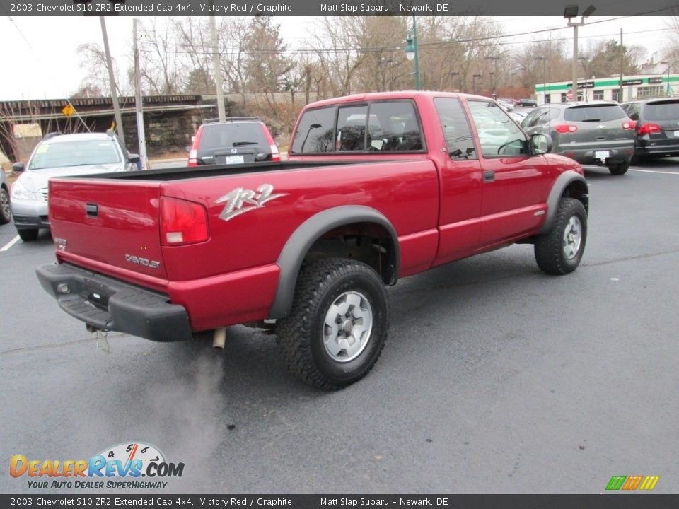 2003 Chevrolet S10 ZR2 Extended Cab 4x4 Victory Red / Graphite Photo #6