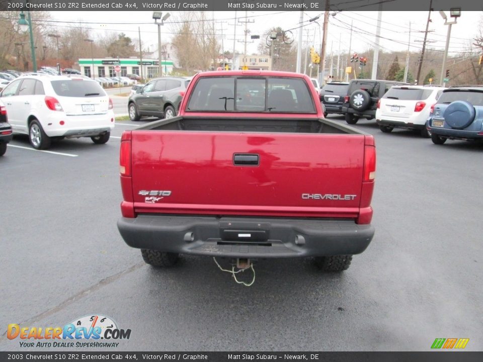 2003 Chevrolet S10 ZR2 Extended Cab 4x4 Victory Red / Graphite Photo #7