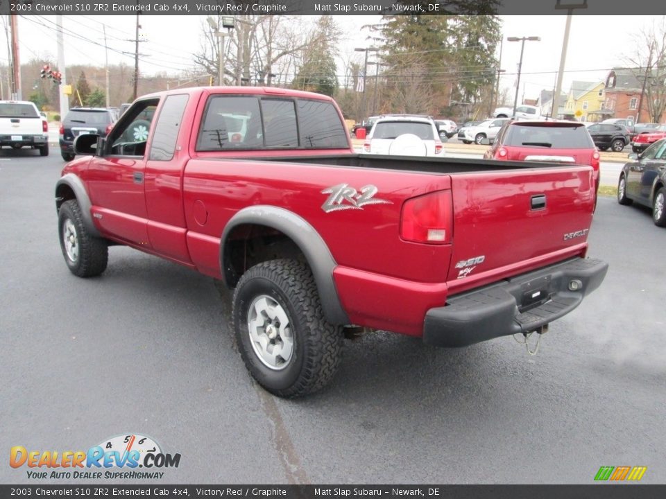 2003 Chevrolet S10 ZR2 Extended Cab 4x4 Victory Red / Graphite Photo #8