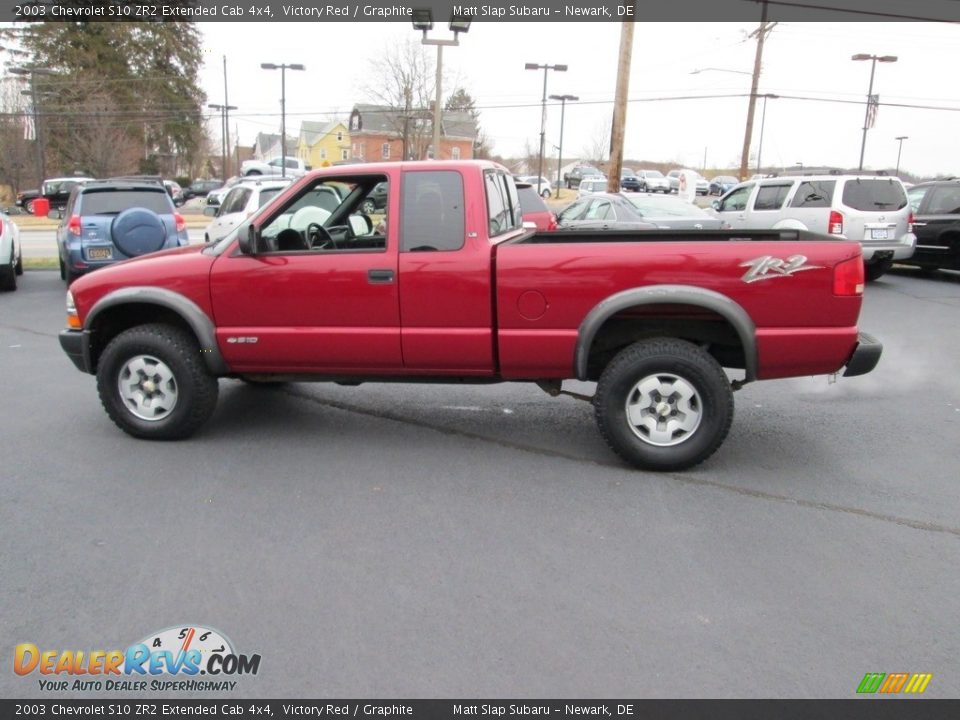 2003 Chevrolet S10 ZR2 Extended Cab 4x4 Victory Red / Graphite Photo #9