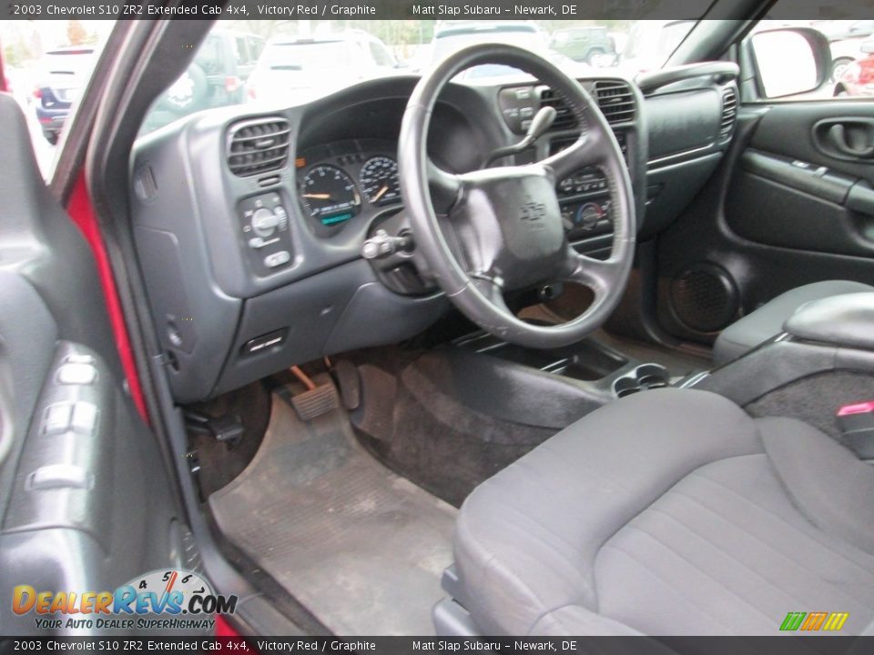 2003 Chevrolet S10 ZR2 Extended Cab 4x4 Victory Red / Graphite Photo #10