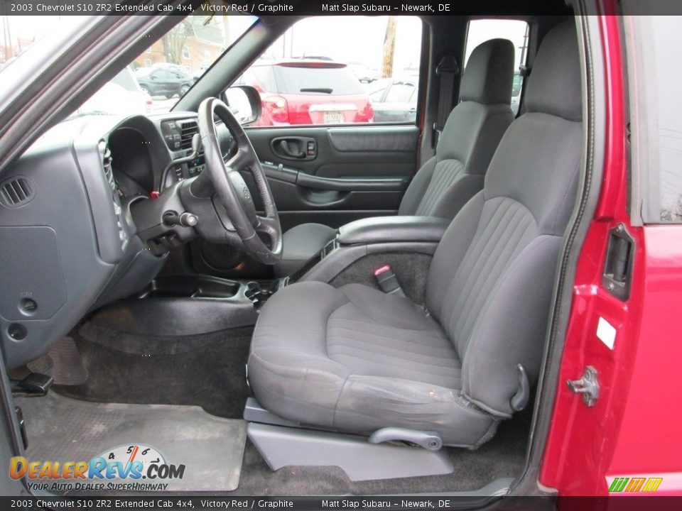 2003 Chevrolet S10 ZR2 Extended Cab 4x4 Victory Red / Graphite Photo #11
