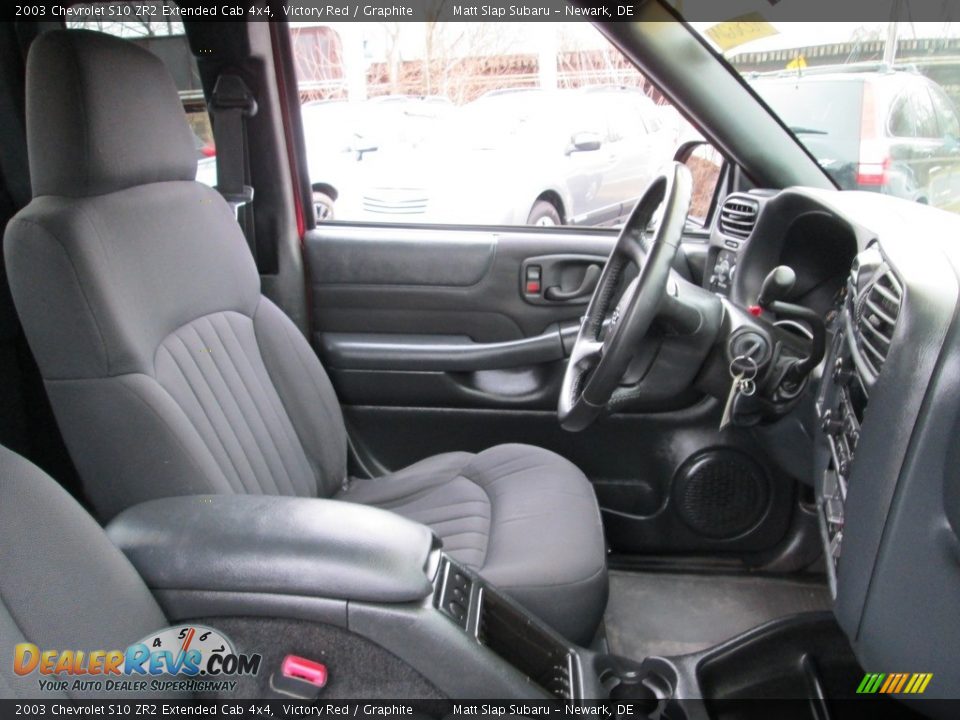 2003 Chevrolet S10 ZR2 Extended Cab 4x4 Victory Red / Graphite Photo #16