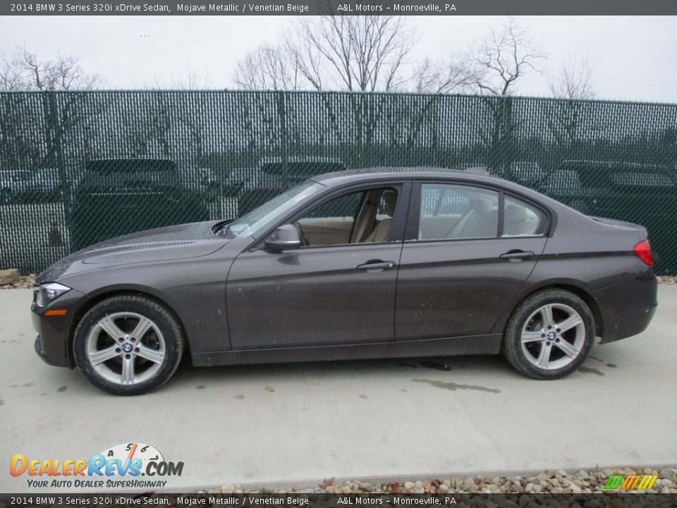 2014 BMW 3 Series 320i xDrive Sedan Mojave Metallic / Venetian Beige Photo #8