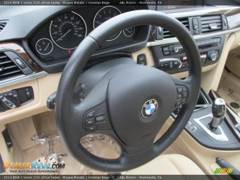 2014 BMW 3 Series 320i xDrive Sedan Mojave Metallic / Venetian Beige Photo #15