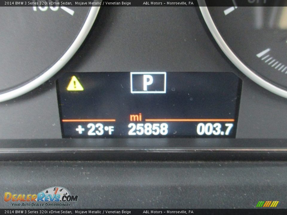 2014 BMW 3 Series 320i xDrive Sedan Mojave Metallic / Venetian Beige Photo #20