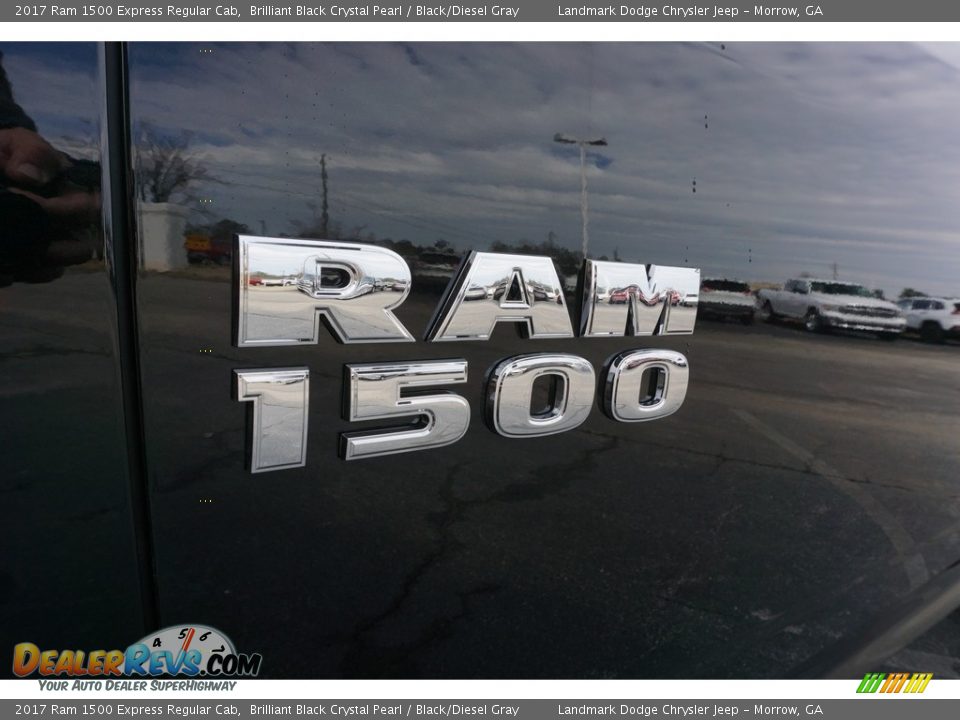 2017 Ram 1500 Express Regular Cab Brilliant Black Crystal Pearl / Black/Diesel Gray Photo #6
