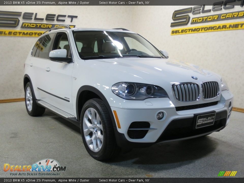 2013 BMW X5 xDrive 35i Premium Alpine White / Oyster Photo #3