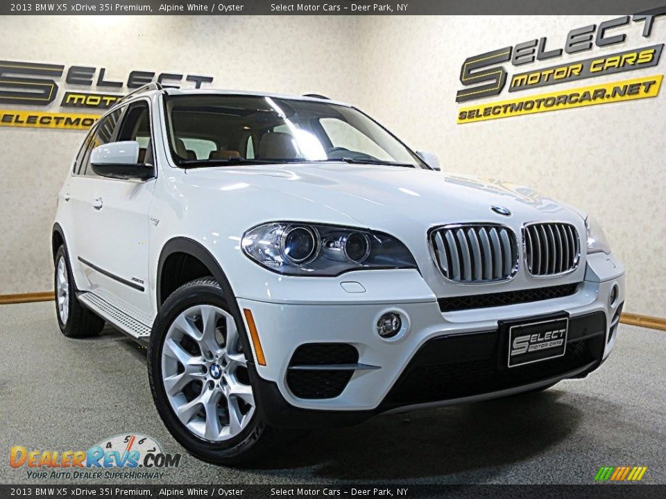 2013 BMW X5 xDrive 35i Premium Alpine White / Oyster Photo #6